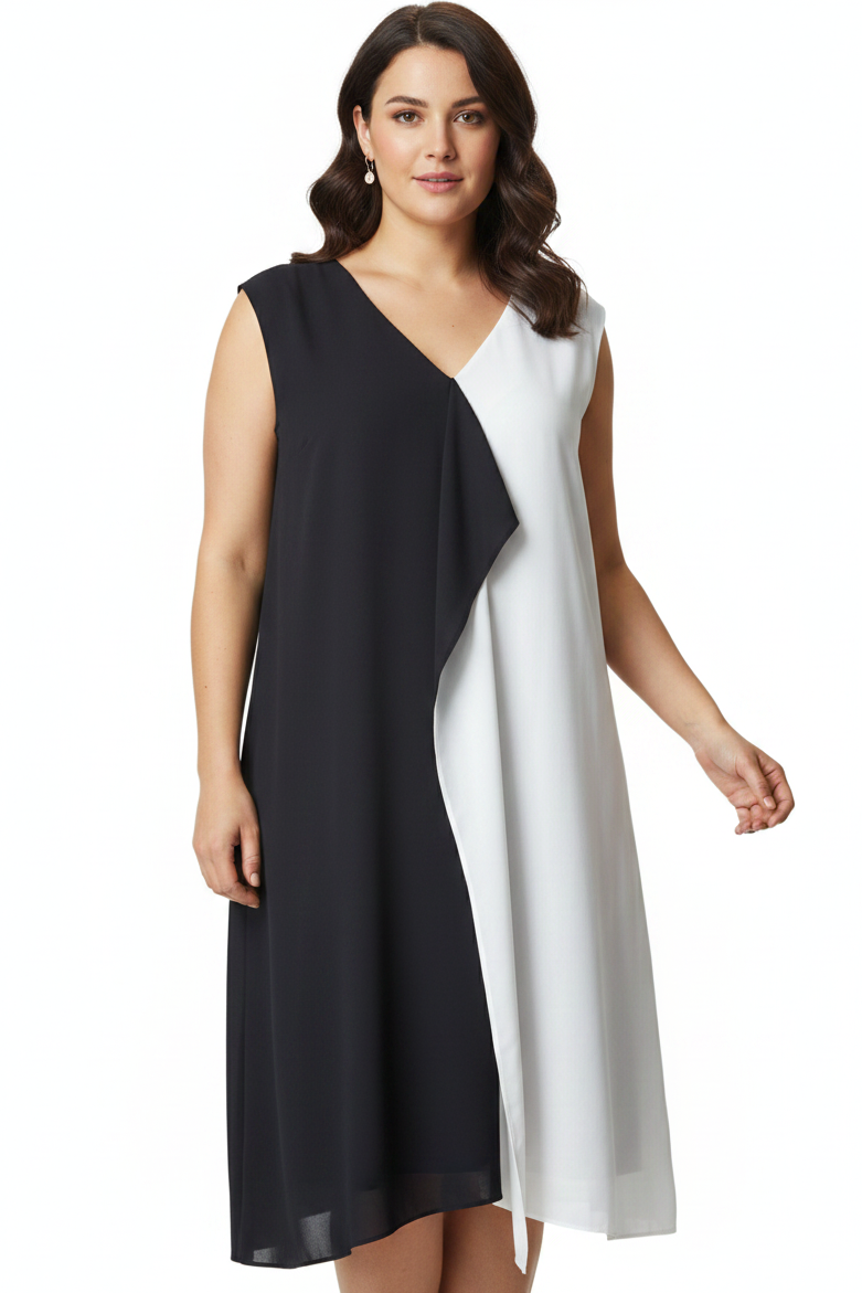 Ping Pong black & white  dress, size 14-16