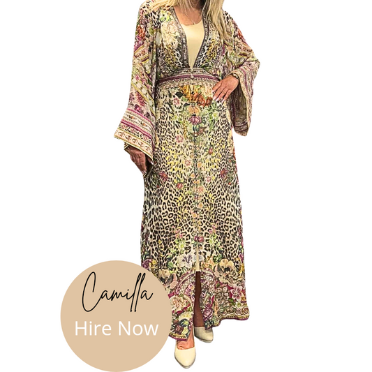 Camilla Autumn tones maxi dress, size 10