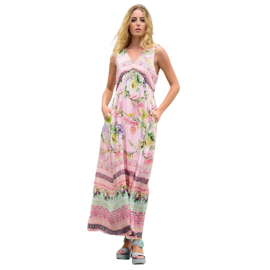 NEW-Curate show your stripes pink Summer dress, size S, 8-Hire