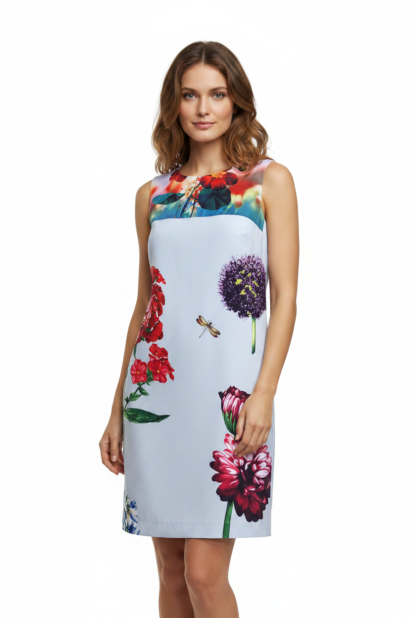 Trelise Cooper blue floral dress, size 12