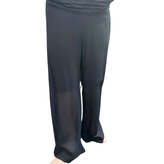 NEW Mild Red Designer black pants, size 14, Retail $395