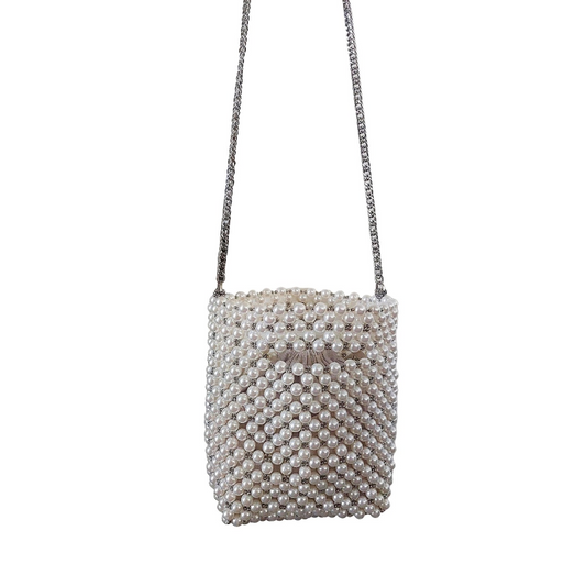 Silver Pearl Bag Hire, $10 with a dress