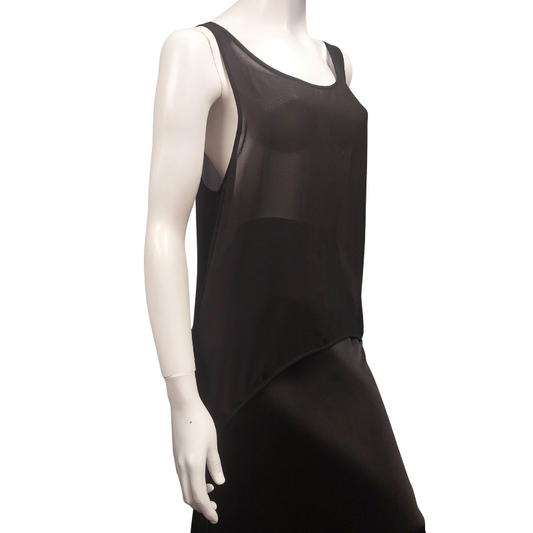 MOOCHI black chiffon top, size 12