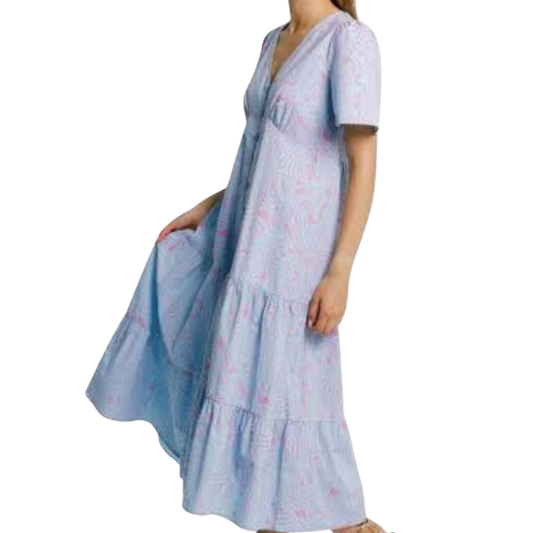 Thing Thing 100% cotton blue dress, size 16