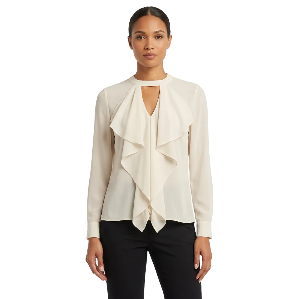 Ketze ke ivory top, size XS/10