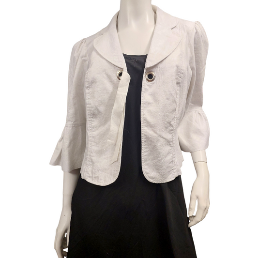 Catalyst silver/ bone jacket, size 16