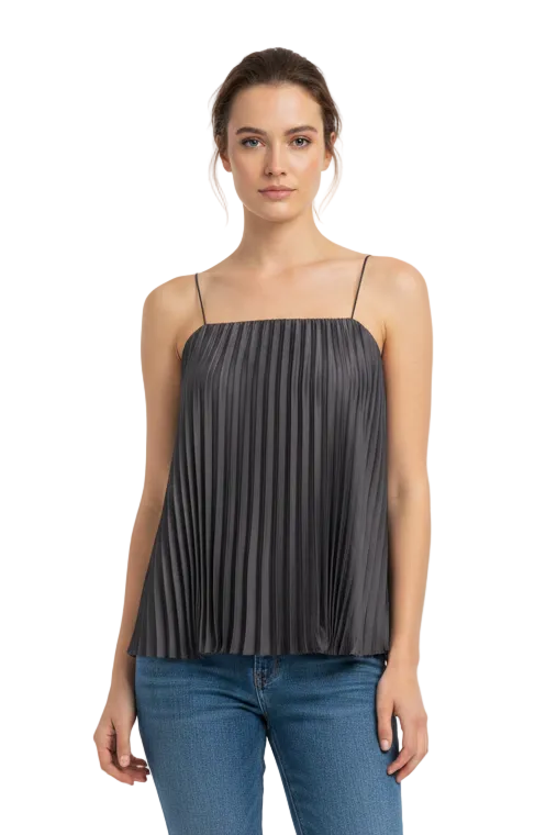 Country Road black pleated top, size 10