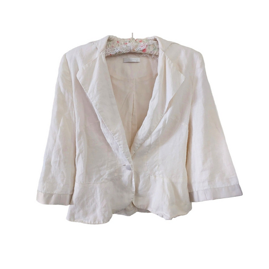 Promod cream jacket, size 8