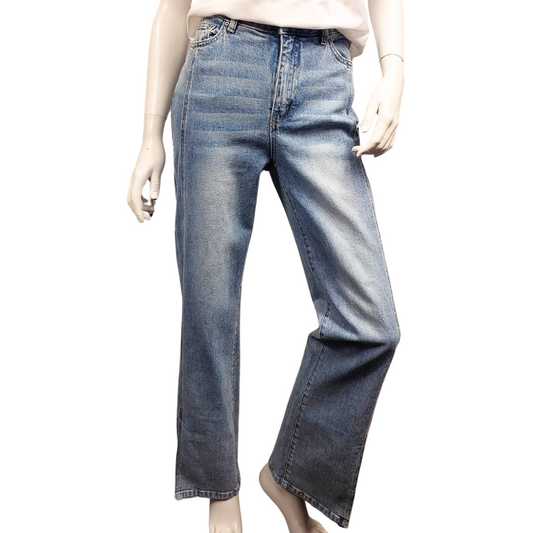 Max light blue stretch wide leg jeans, size 10