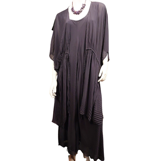 Chocolat aubergine dress size 22 & coat size 24