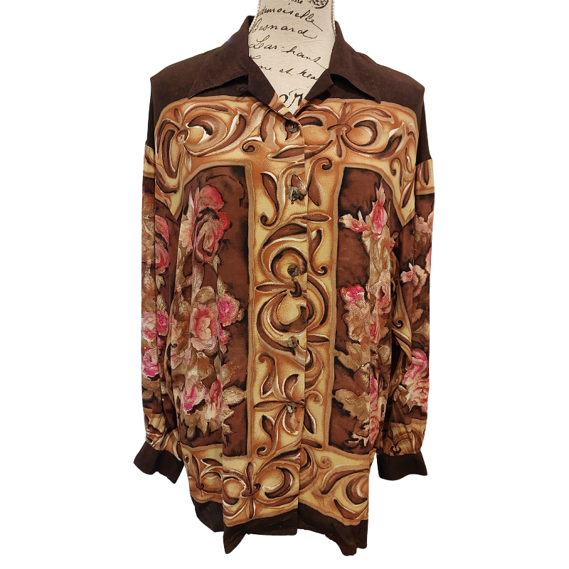 Pierre Cardin floral top, size 12
