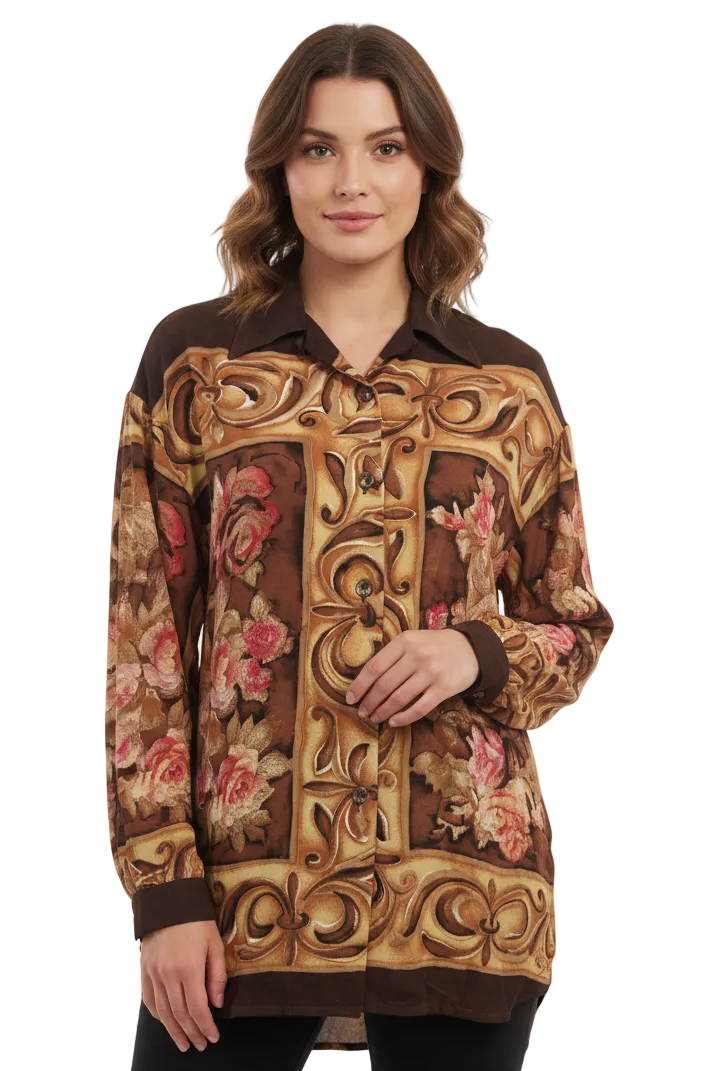 Pierre Cardin floral top, size 12