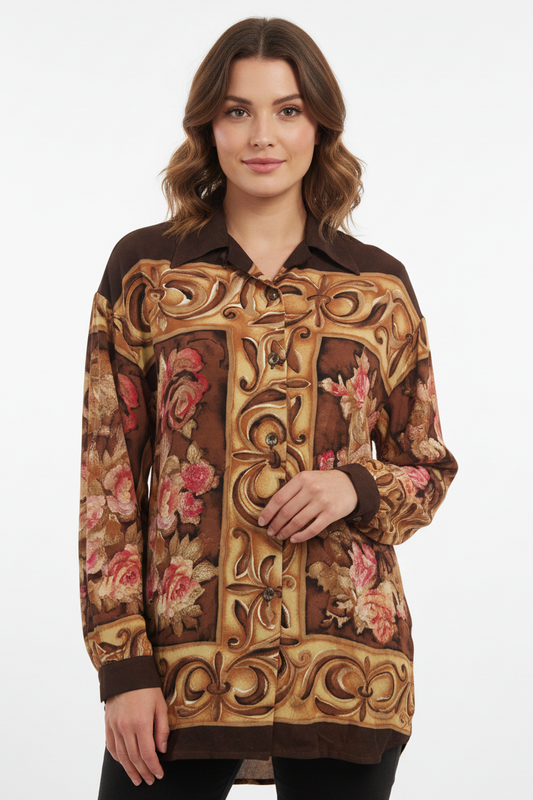 Pierre Cardin floral top, size 12