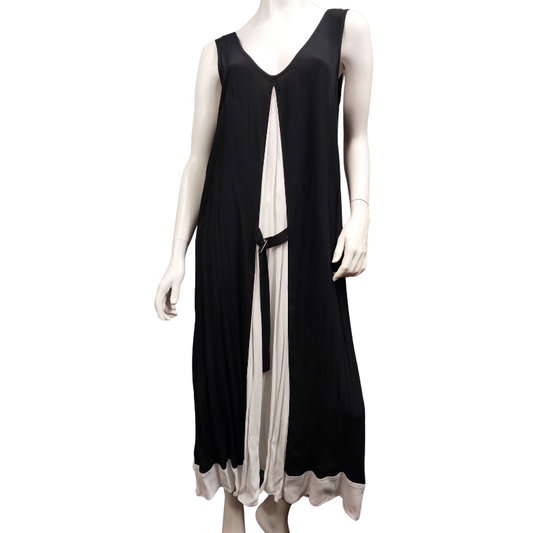 Obi black & white dress, size 14