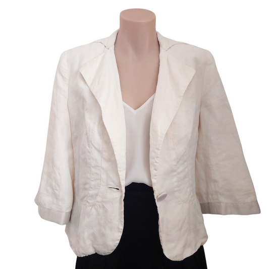 Promod cream jacket, size 8
