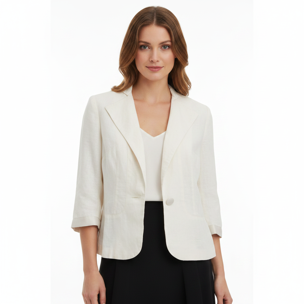 Promod cream jacket, size 8