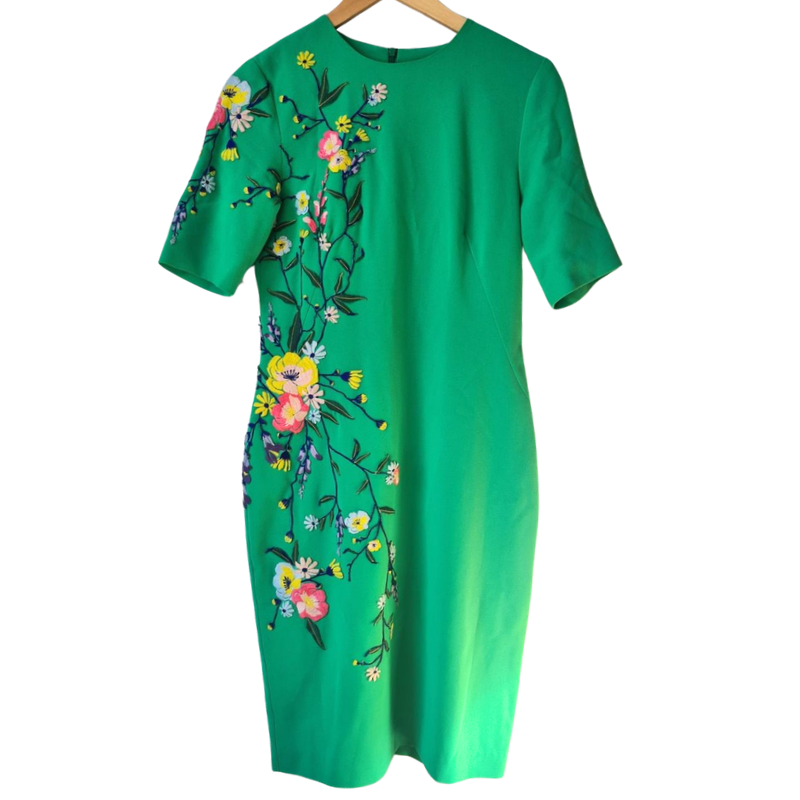 Trelise Cooper green floral dress, size 8