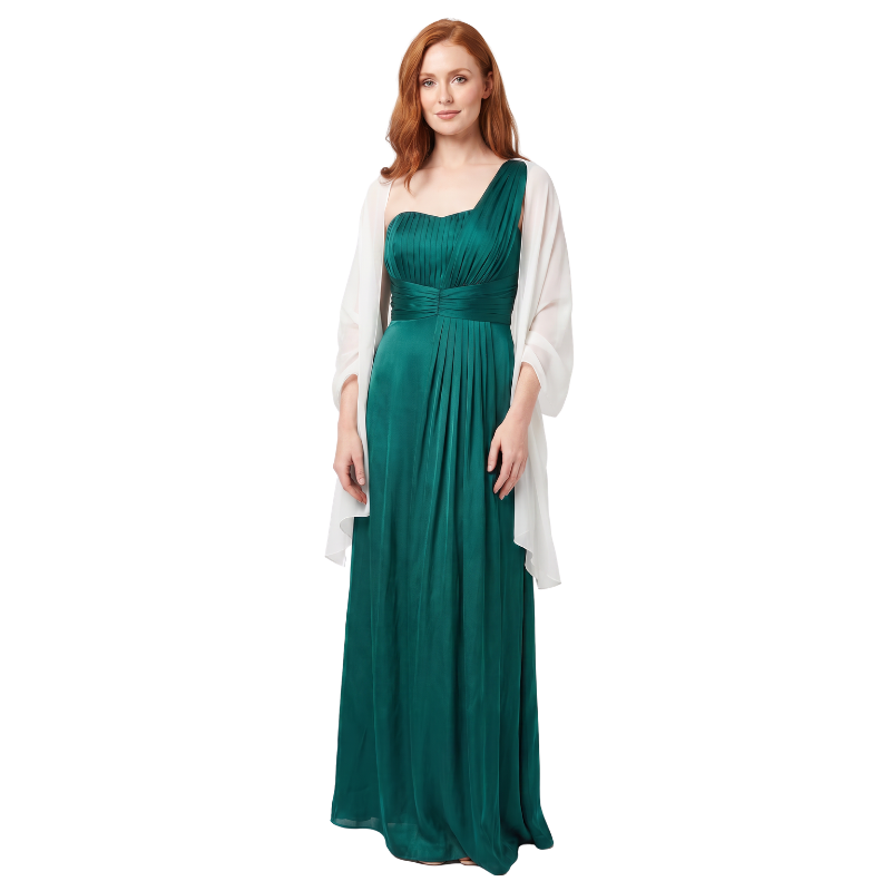 Monsoon emerald green silk formal/ball dress, size 12