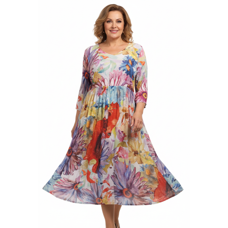 Bittermoon colourful floral dress size 16