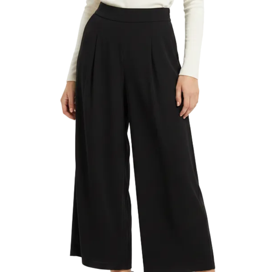 New Two by Two black chiffon wide leg pants, size 10-HIRE