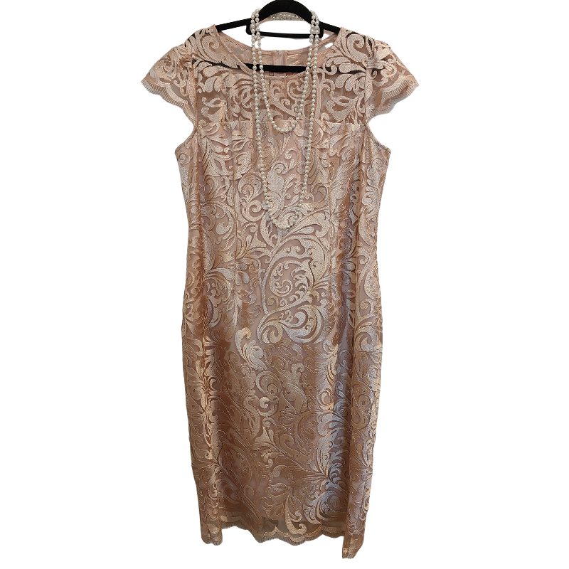 Gold / butterscotch formal dress, size 14