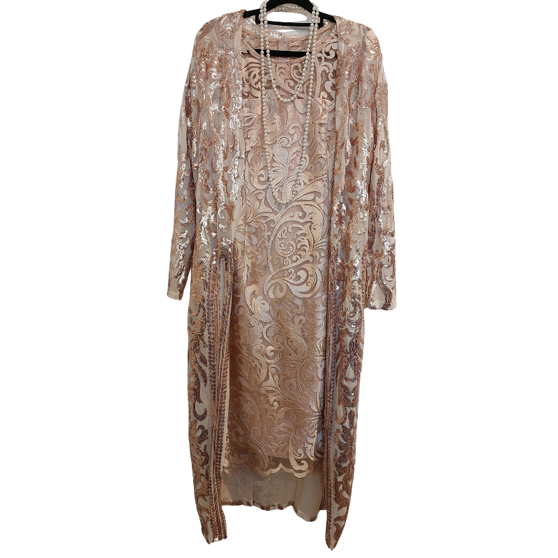 Gold / butterscotch formal dress, size 14
