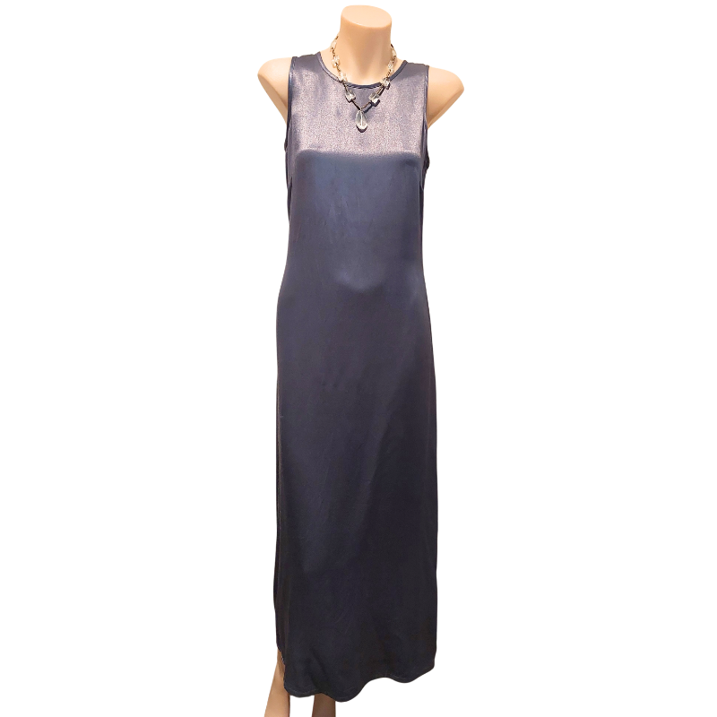 Table 8 blue Summer silky slip dress, size 8