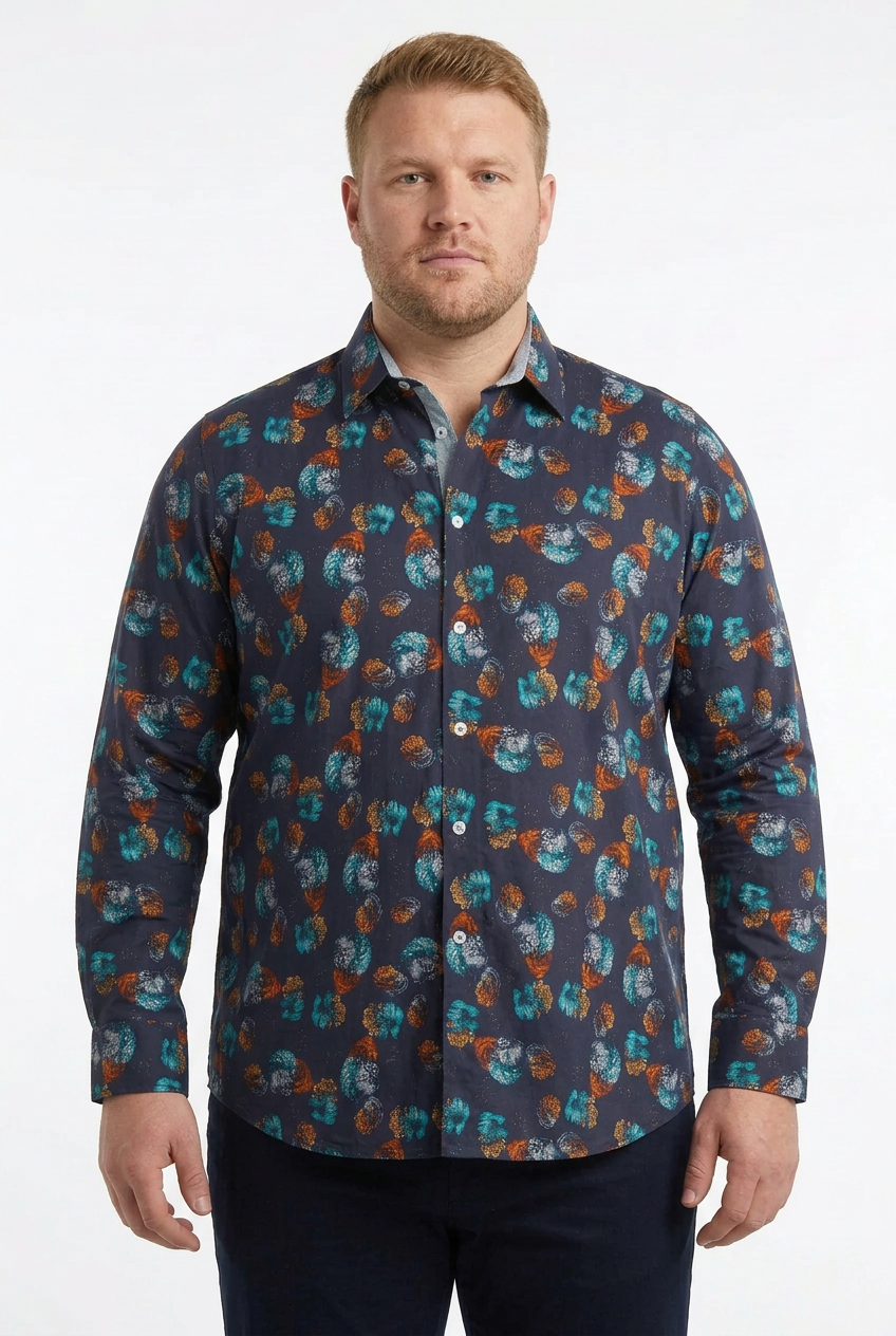 NEW John Lennon men's floral shirt, xxl