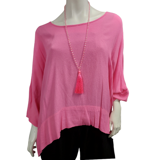 TCD pink top, OS/12-14-16-18-20-22