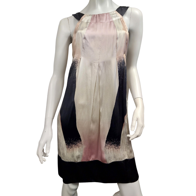 Ted Baker beige silk dress, size 12