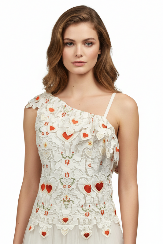 Coop heart of it Summer top, size M, size 10