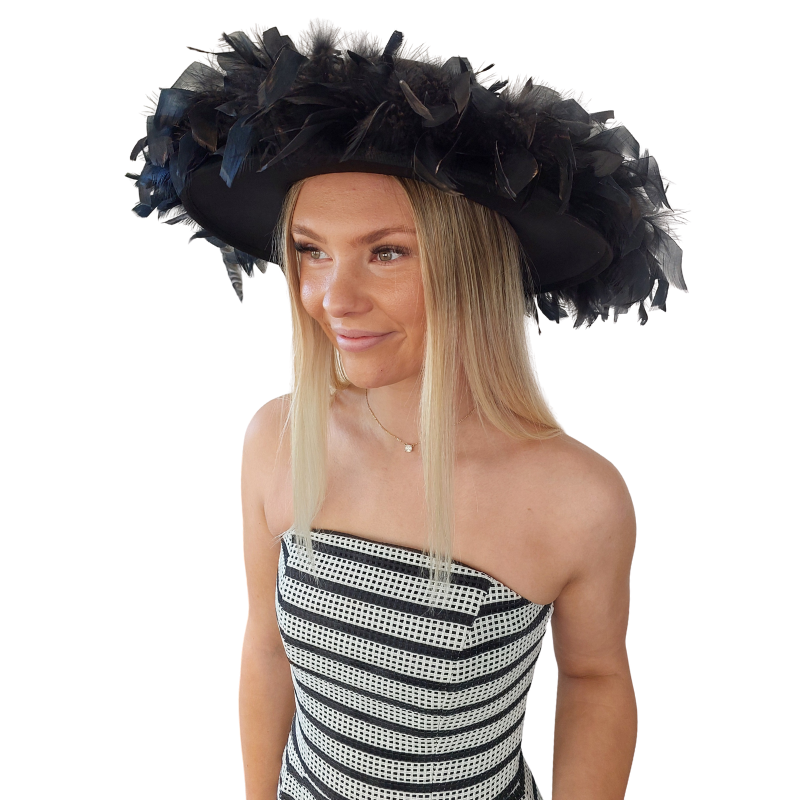 Veronica Maine black & white cocktail dress, size 6