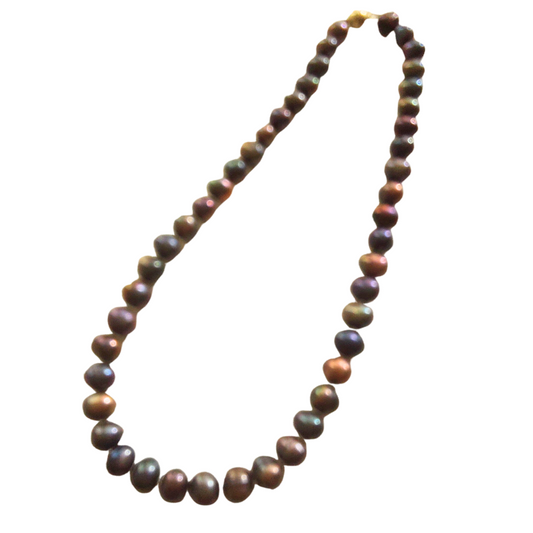 NEW Black Pearl Necklace, 44cm