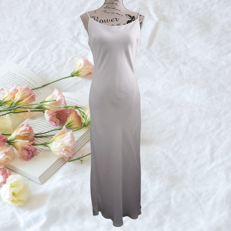 NEW ivory/white silky slip dress, size 12, rent $40