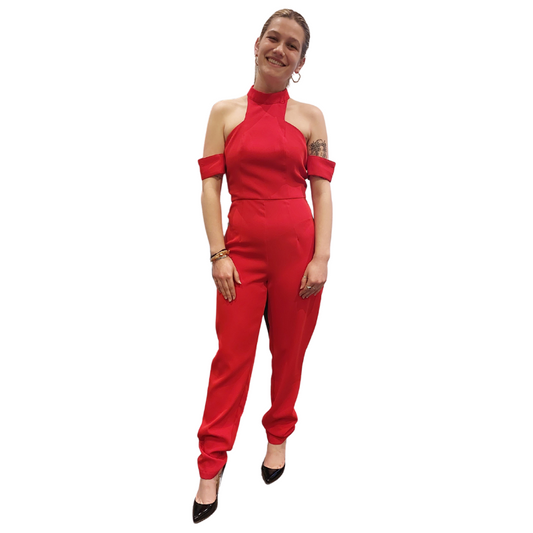 MOSSMAN red jumpsuit, size 10