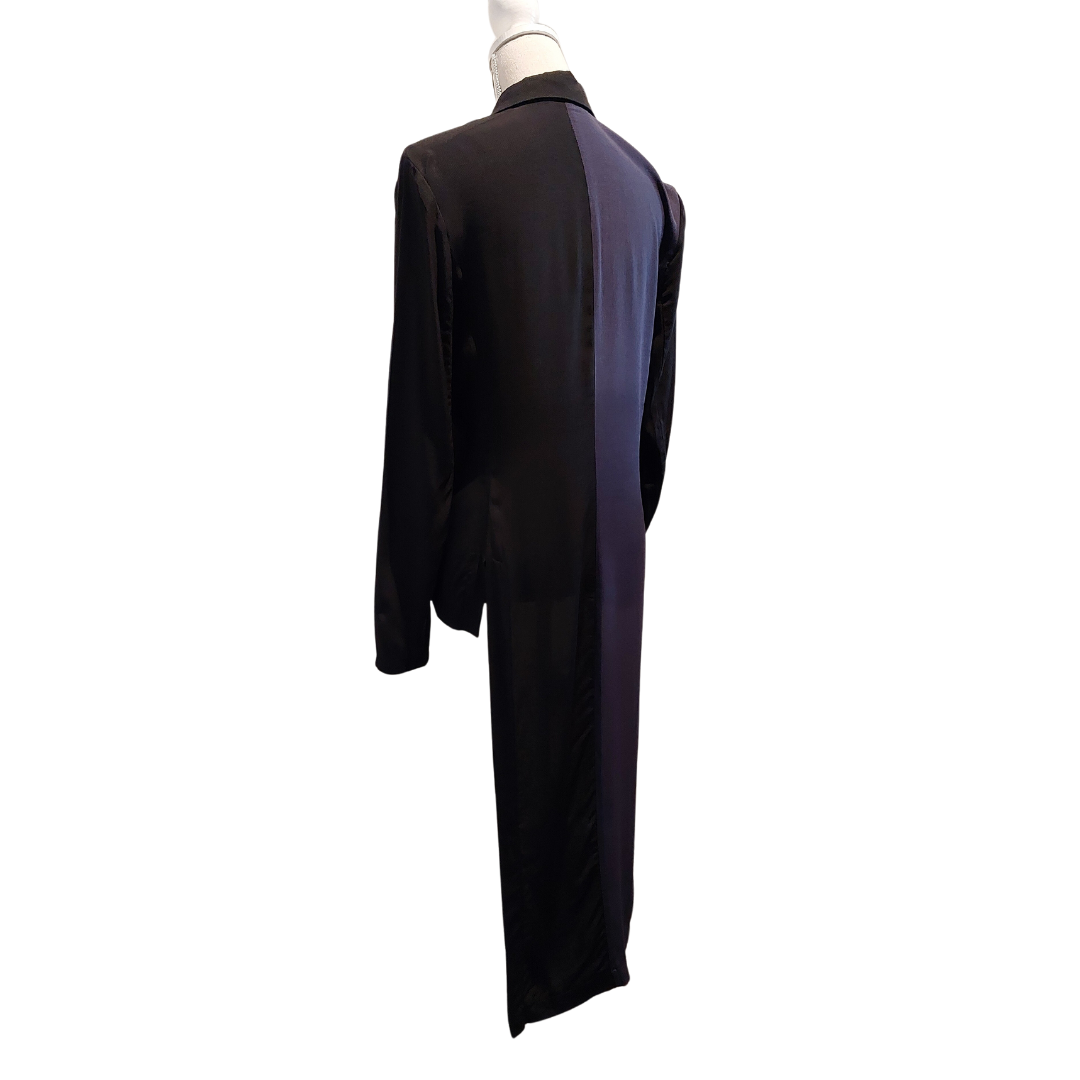 Repertoire navy & black layering shirt/blouse, size 10/12