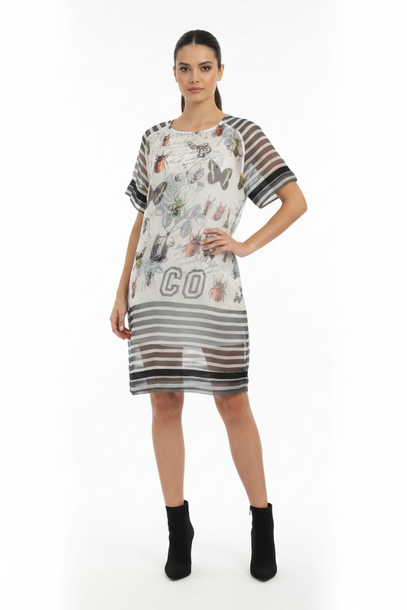 Coop sheer butterfly dress, size 12
