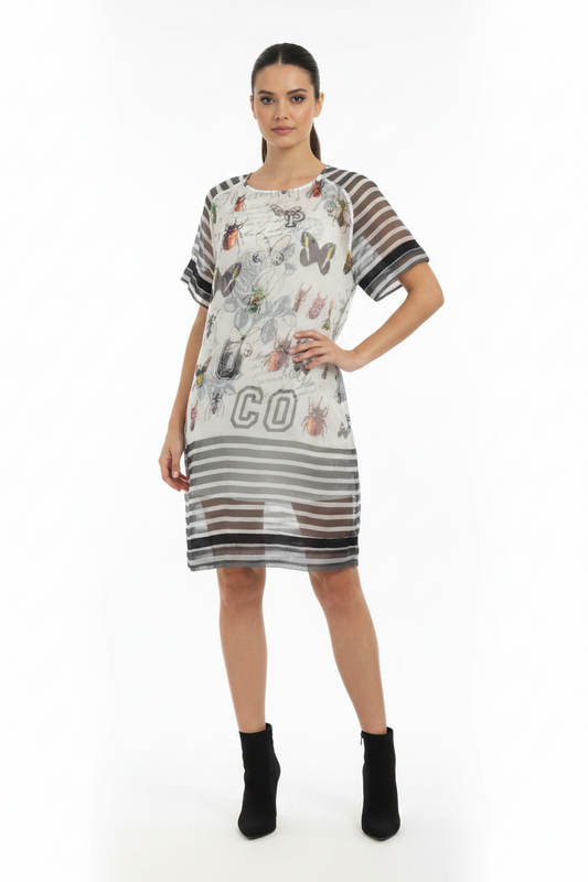 Coop sheer butterfly dress, size 12