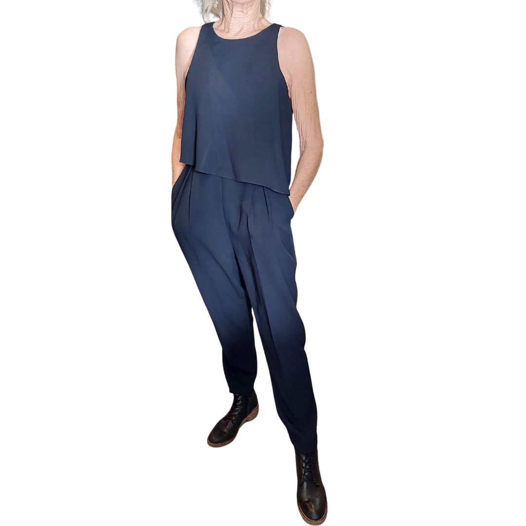 Navy jumpsuit, size 10