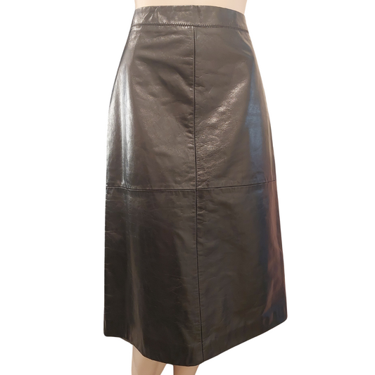 GAP genuine leather skirt, size 8