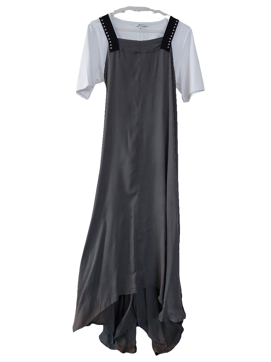 Repertoire lounge charcoal grey dress, size 12