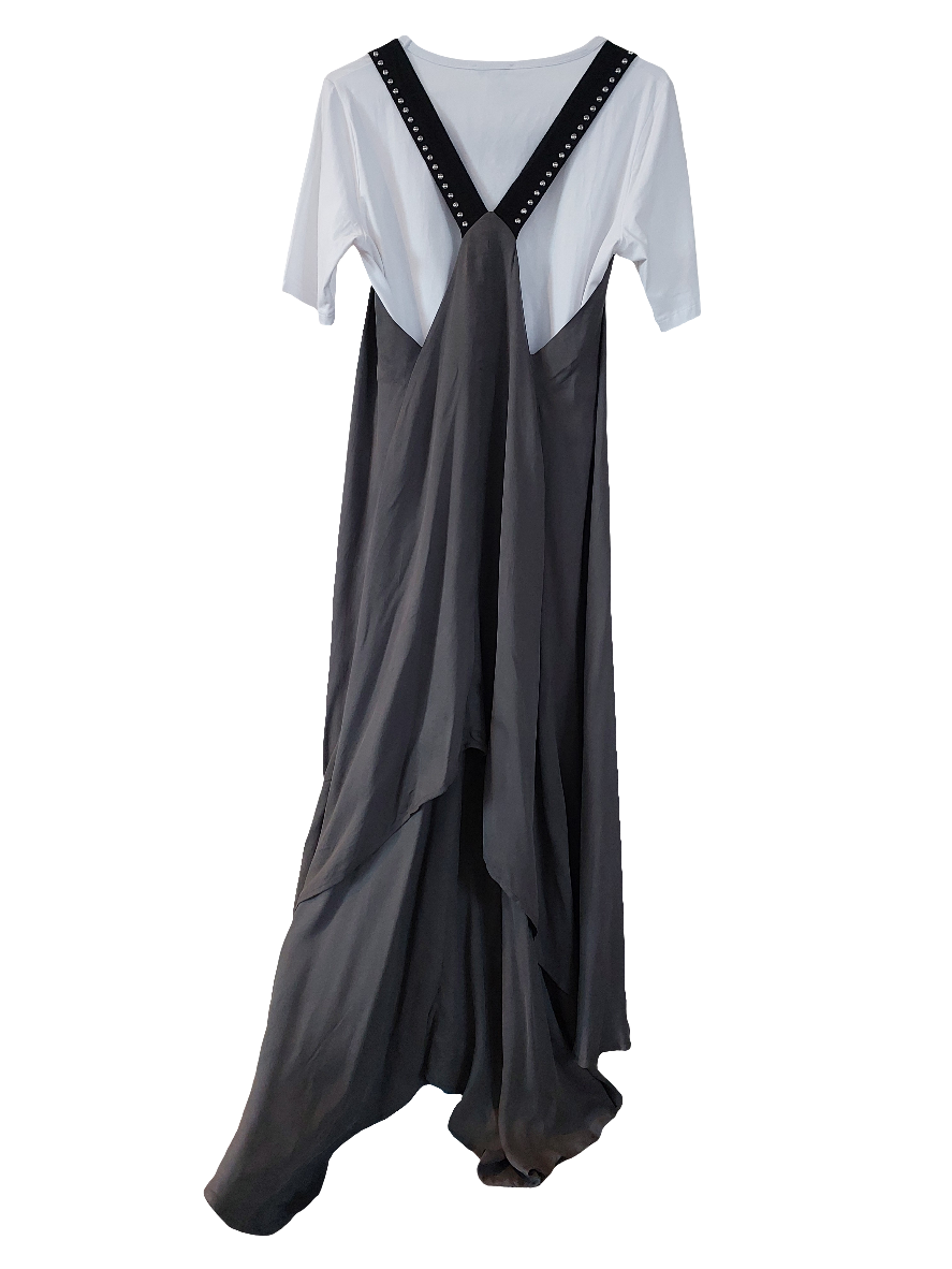 Repertoire lounge charcoal grey dress, size 12