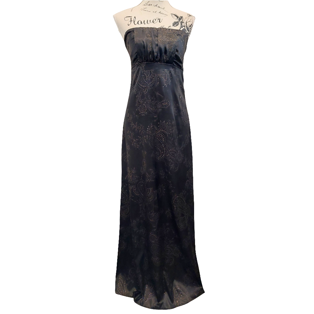 Silver Label black & gold ball/formal gown/dress, size 8