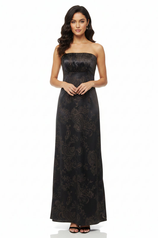 Silver Label black & gold ball/formal gown/dress, size 8