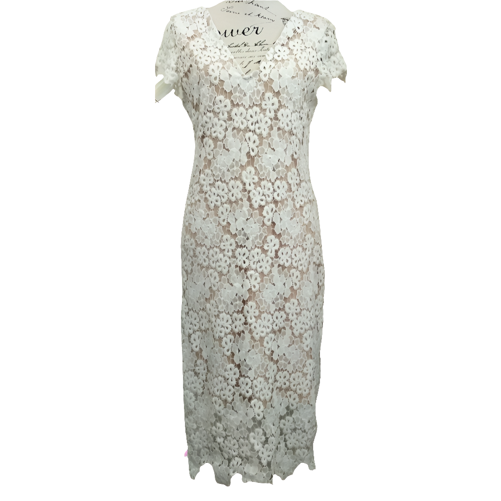 Atmosphere ivory lace formal dress, size 10-12