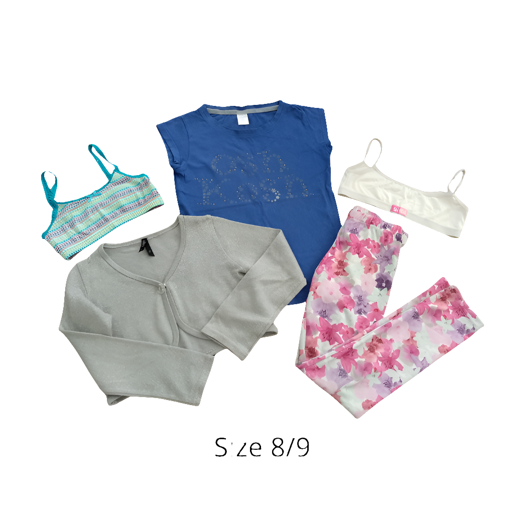 Girls size 8, prices vary