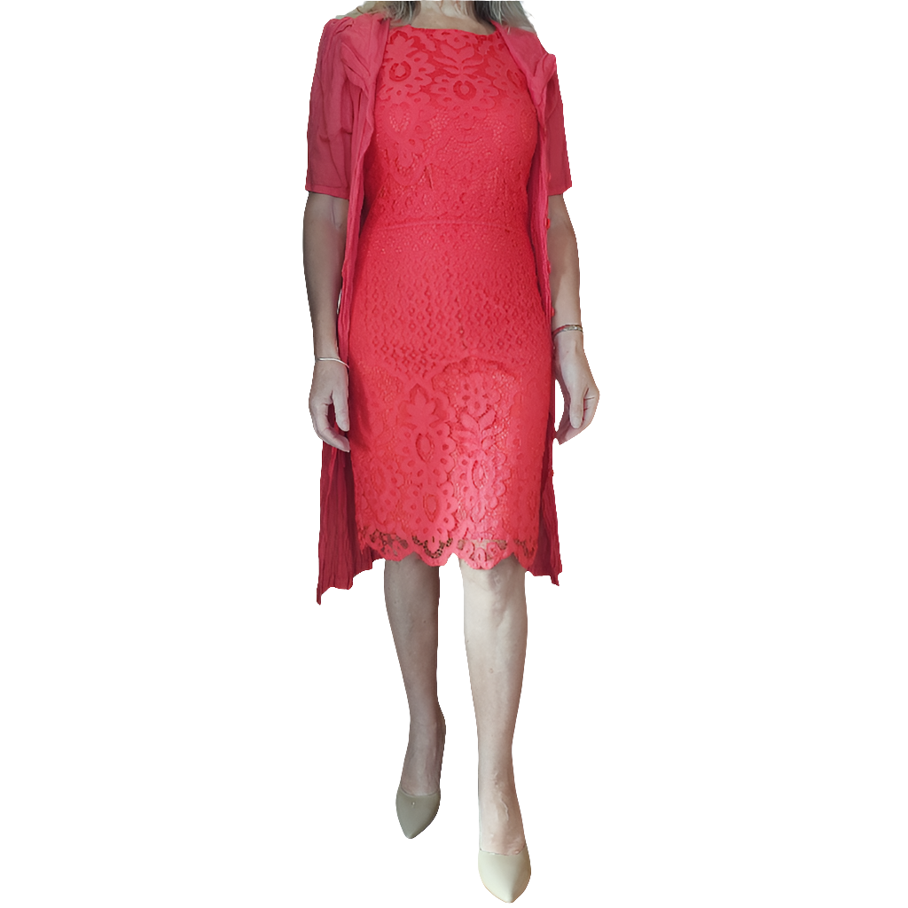 NEW Harlow melon lace dress, size 8, RETAIL $149