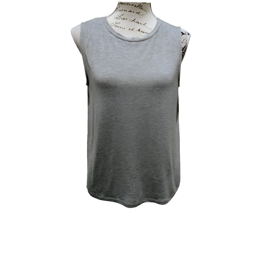 Sass grey/white top, size 8