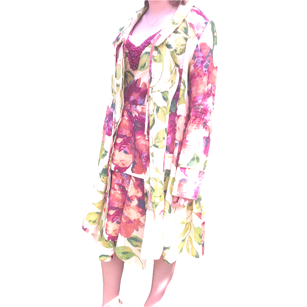 TRELISE COOPER  'Big Love', linen dress & coat, size 6