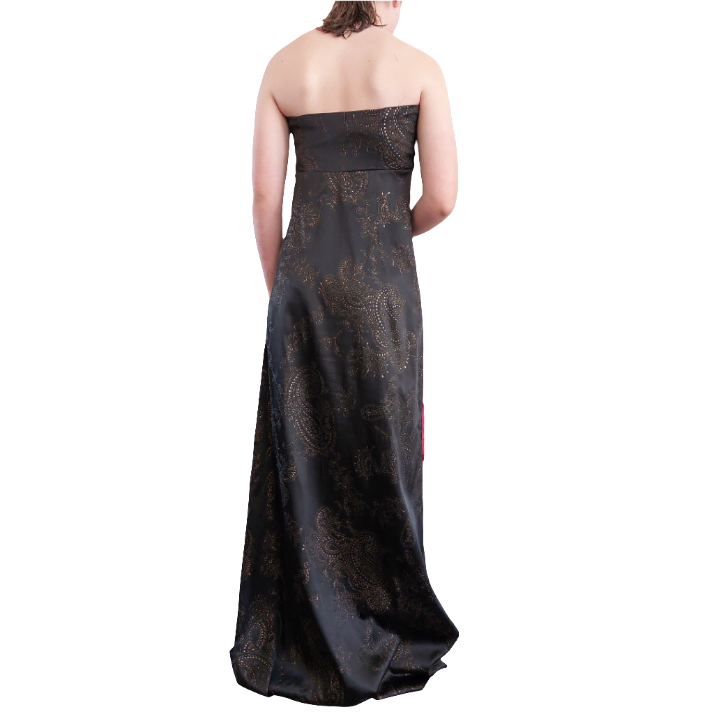 Silver Label black & gold ball/formal gown/dress, size 8